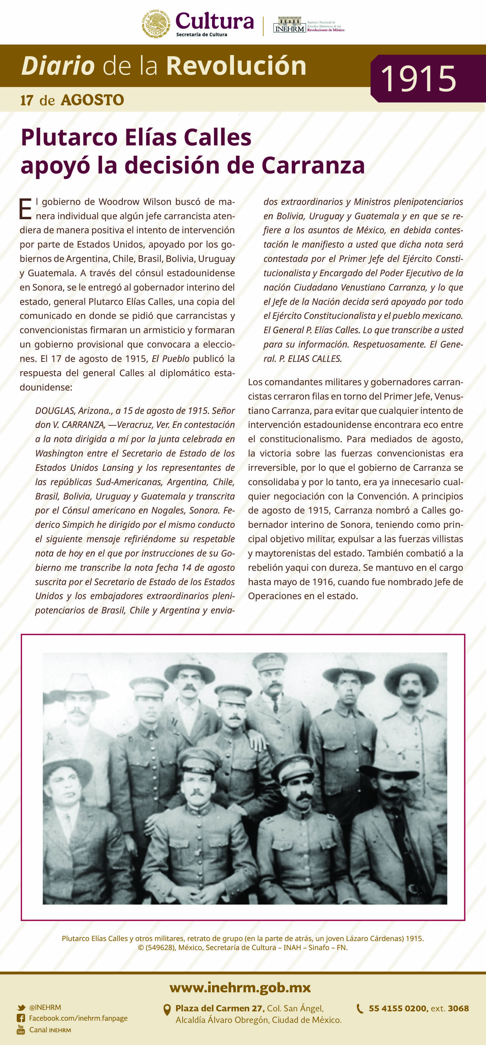 17 de agosto 1915