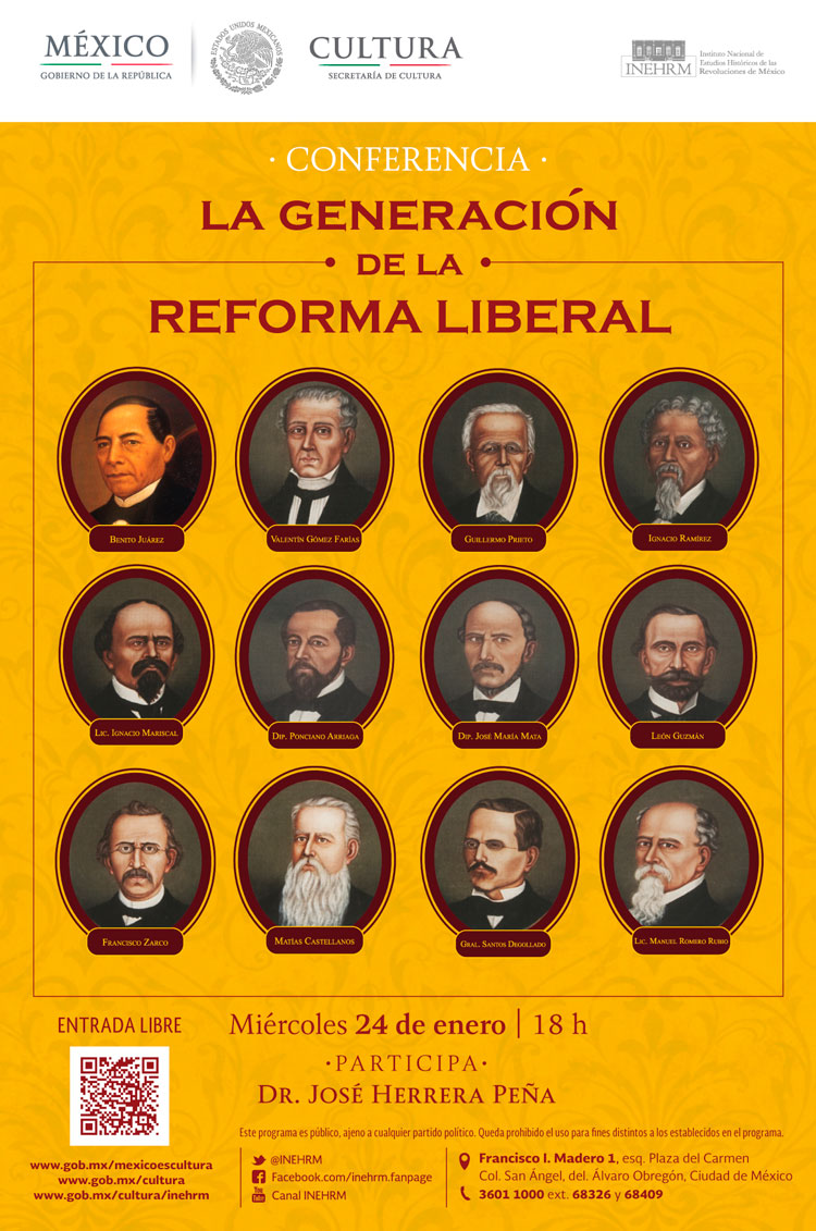 Conferencia La generación de la reforma liberal